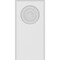 Ekena Millwork Standard Foster Bullseye Plinth Block With Rounded Edge, 4"W x 8"H x 1/2"P PBP040X080X050FOS04 - alternate 2